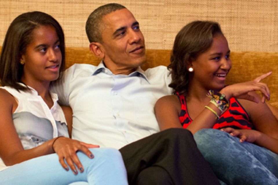 Barack Obama, Malia, Sasha