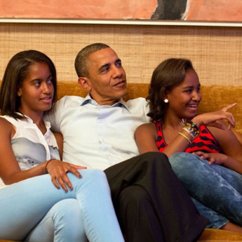 Barack Obama, Malia, Sasha