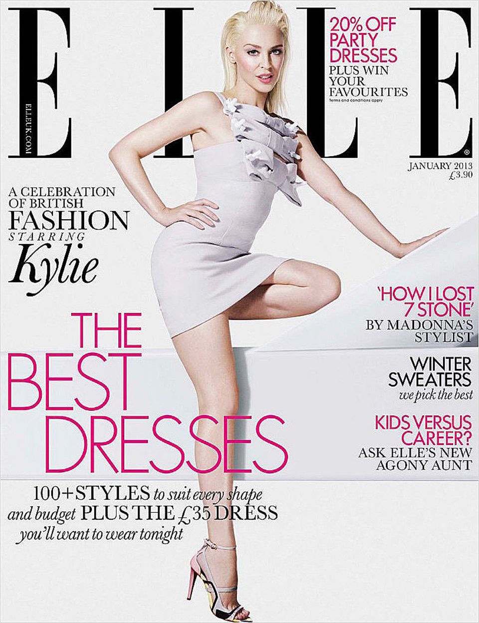 Ist das nicht Gwen Stefani? Nein, Kylie Minogue auf dem Cover der "Elle". Ist das nicht Gwen Stefani? Nein, Kylie Minogue auf dem Cover der "Elle".