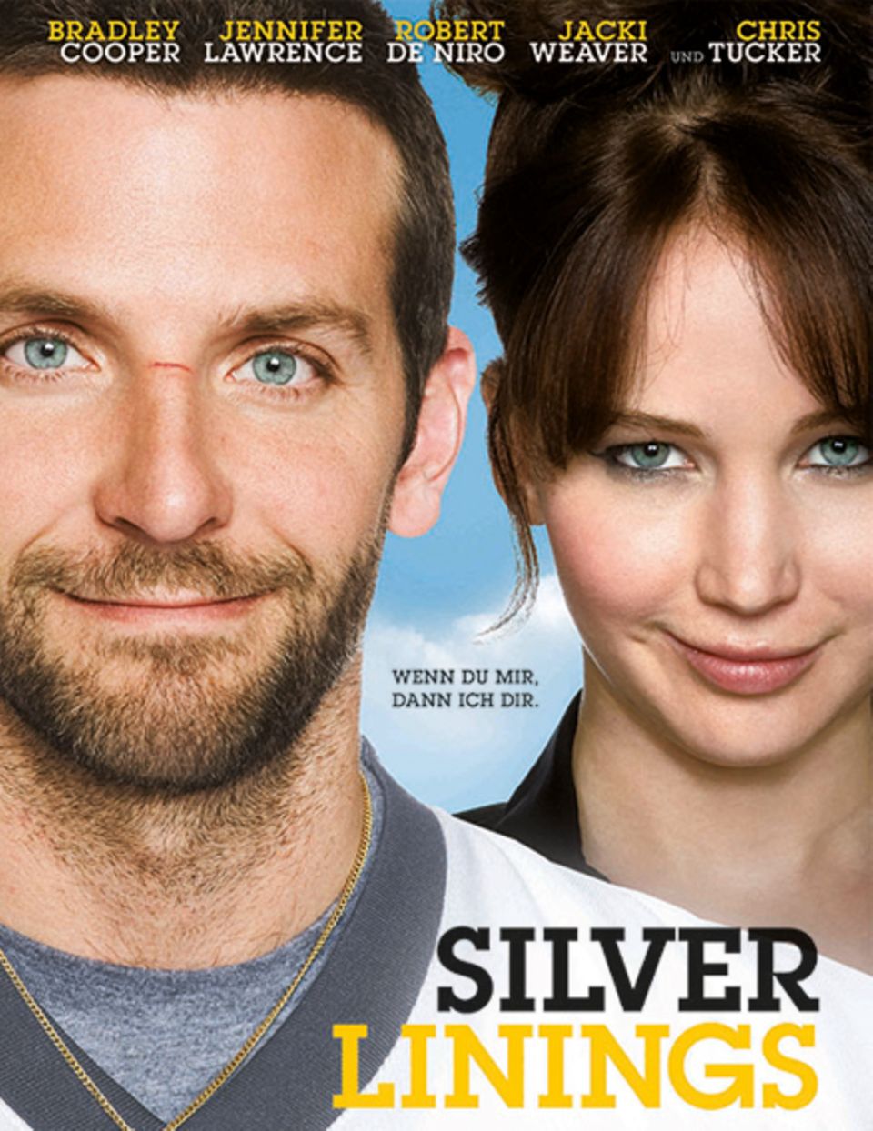 "Silver Linings" mit Bradley Cooper und Jennifer Lawrence gehört zu den berührendsten Komödien des Jahres und kommt in Deutschla "Silver Linings" mit Bradley Cooper und Jennifer Lawrence gehört zu den berührendsten Komödien des Jahres und kommt in Deutschla
