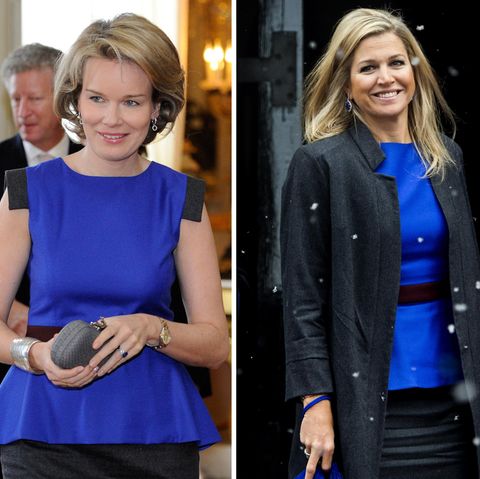 Prinzessin Mathilde und Prinzessin Maxima