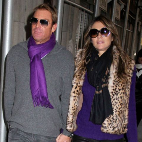 Shane Warne und Elizabeth Hurley