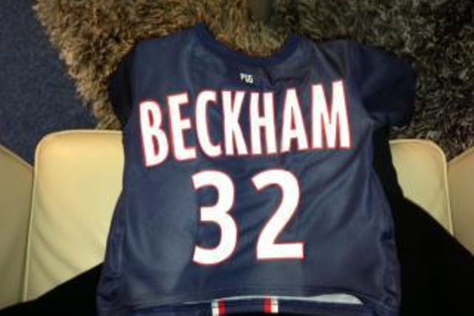 David Beckham: Die kleine Harper hat auch schon ein neues Trikot. Die kleine Harper hat auch schon ein neues Trikot.
