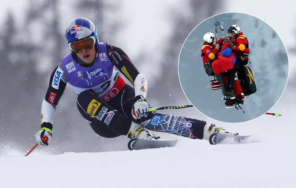 Unglücksfahrt: Lindsey Vonn galt vergangene Woche als Gold-Favoritin beim Super-G der alpinen Ski-WM in Schladming - kraftvoll startete sie ins Rennen. Dann der Sturz am sogenannten Posersprung: Lindsey landete unglücklich und überschlug sich. Mit schweren Verletzungen wurde sie per Helikopter geborgen. Unglücksfahrt: Lindsey Vonn galt vergangene Woche als Gold-Favoritin beim Super-G der alpinen Ski-WM in Schladming - kraftvoll startete sie ins Rennen. Dann der Sturz am sogenannten Posersprung: Lindsey landete unglücklich und überschlug sich. Mit schweren Verletzungen wurde sie per Helikopter geborgen.