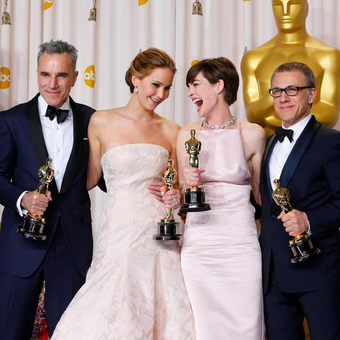 Daniel Day Lewis, Jennifer Lawrence, Anne Hathaway, Christoph Walz
