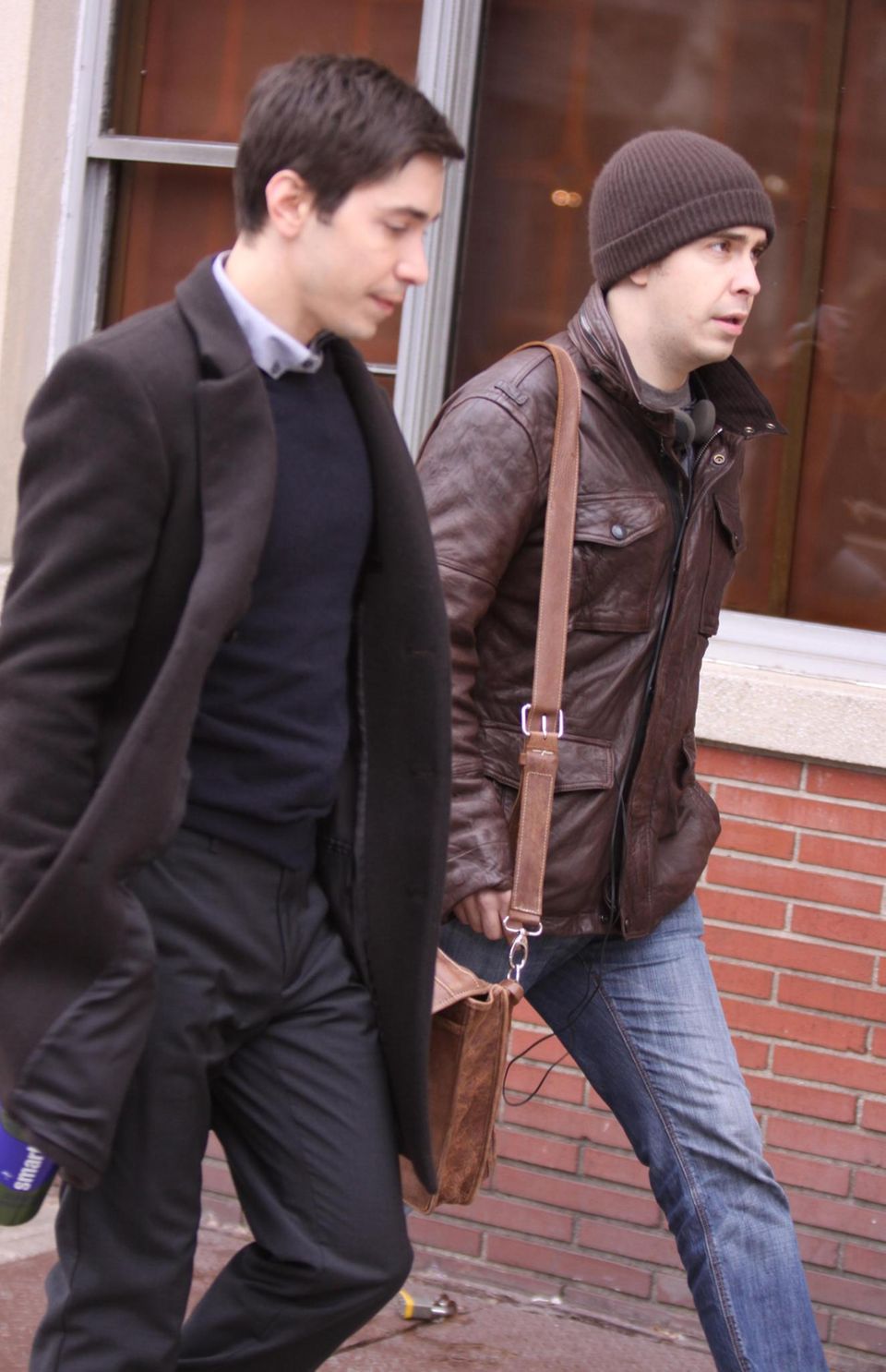 Justin Long mit seinem älteren Bruder Damien in New York.