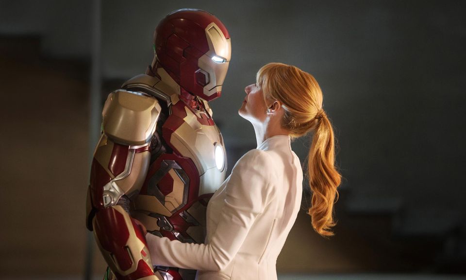 Robert Downey Jr. als "Iron Man" und Gwyneth Paltrow als "Pepper Potts" im dritten Teil der Marvel-Verfilmung.