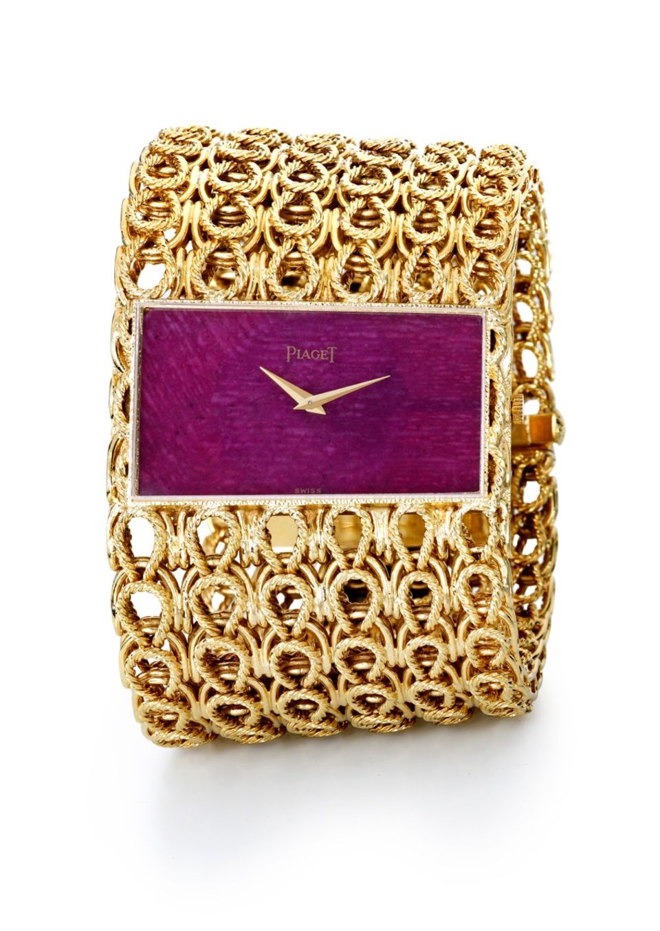 Lexikon für Männer: Design aus den Siebzigern: Roségold-Uhr von Piaget, Preis auf Anfrage Design aus den Siebzigern: Roségold-Uhr von Piaget, Preis auf Anfrage