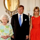 Königin Elizabeth II. empfängt König Willem-Alexander und Königin Maxima der Niederlande in Schloss Windsor