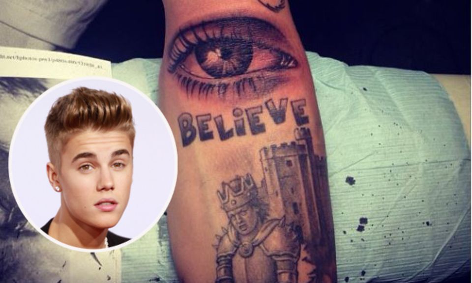 Justin Bieber und sein neues Tattoo