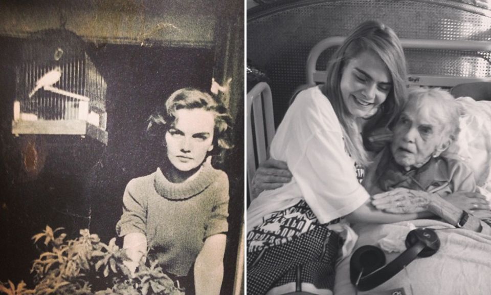 Cara Delevingne: Zwei Bilder, die Cara zum 101. Geburtstag ihrer Oma Margo postete, zeigen die Ähnlichkeit der beiden: prägnante Augenbrauen, ein sexy Blick und sehr zarte, ebenmäßige Gesichtszüge. Zwei Bilder, die Cara zum 101. Geburtstag ihrer Oma Margo postete, zeigen die Ähnlichkeit der beiden: prägnante Augenbrauen, ein sexy Blick und sehr zarte, ebenmäßige Gesichtszüge.