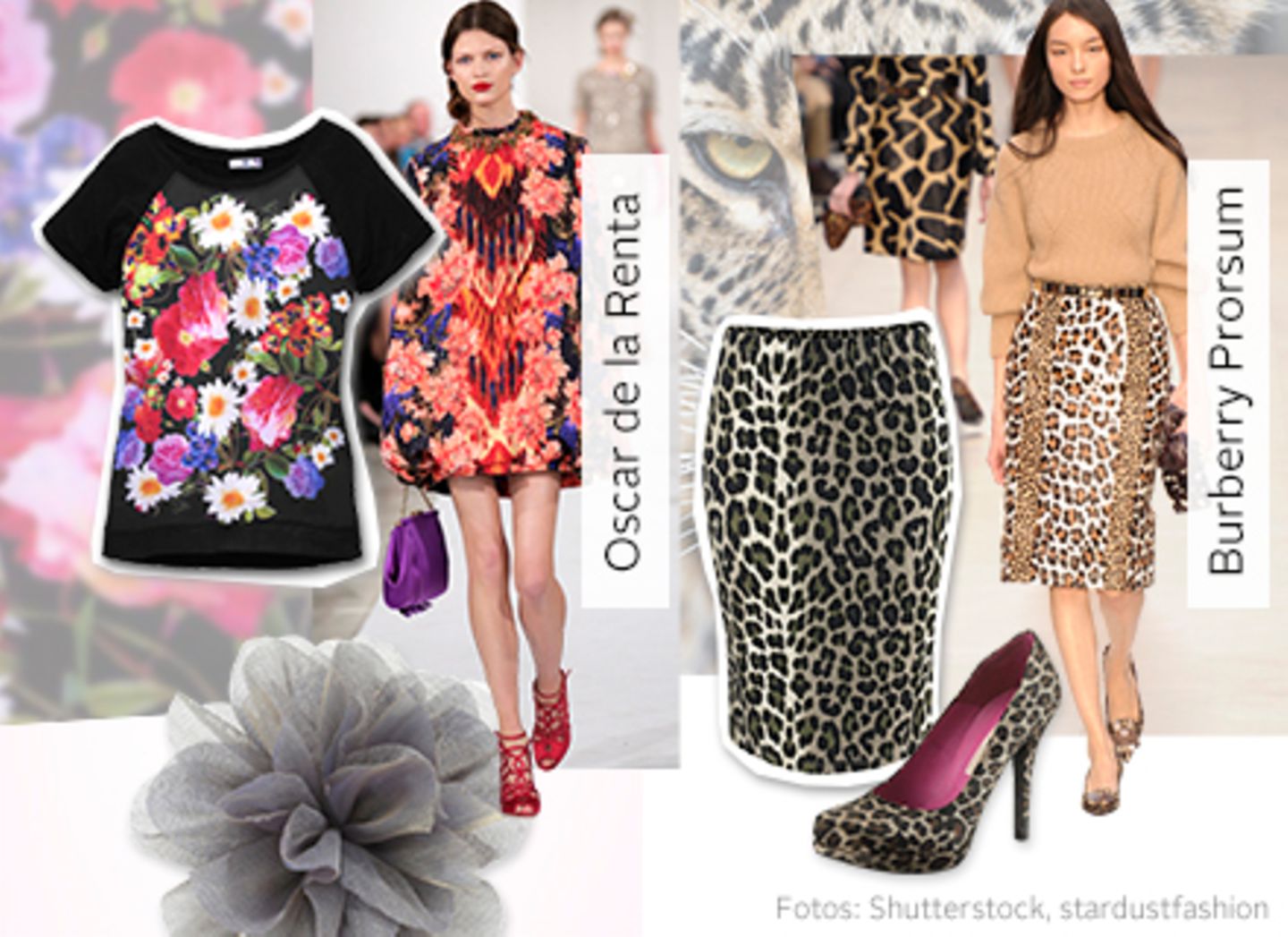 Anzeige: Sophisticated: Blumen- und Animal-Prints Weites Satinshirt mit Blumen-Print von AJC, ca. 29€, Ansteckblüte, ca. 13€, Pencilskirt in Leo-Optik , von Chillytime, ca. 19€, High Heel Pumps von Buffalo, ca. 99€. Anzeige: Sophisticated: Blumen- und Animal-Prints Weites Satinshirt mit Blumen-Print von AJC, ca. 29€, Ansteckblüte, ca. 13€, Pencilskirt in Leo-Optik , von Chillytime, ca. 19€, High Heel Pumps von Buffalo, ca. 99€.