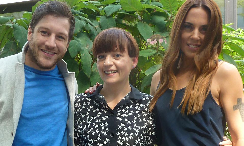 Melanie C + Matt Cardle: Gut gelaunte Gesprächspartner: Matt Cardle und Melanie C mit Gala.de-Redakteurin Ines Weißbach Gut gelaunte Gesprächspartner: Matt Cardle und Melanie C mit Gala.de-Redakteurin Ines Weißbach