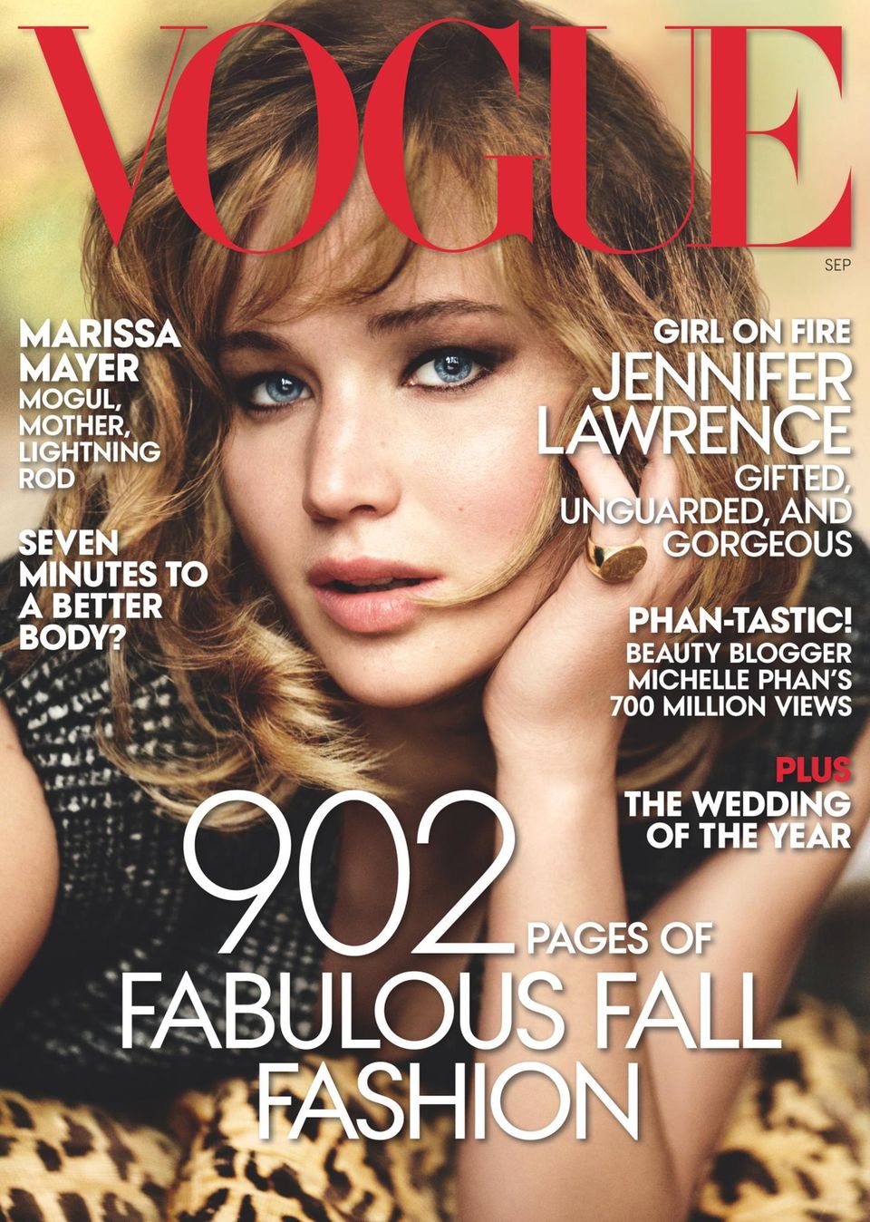 Schön & schlau  Neben Beautytipps, Fashiontrends und Titelgirl Jennifer Lawrence: Die Marissa-Mayer-Story soll auf dem Titel der renommierten US-"Vogue" als zusätzliches Kaufargument dienen.