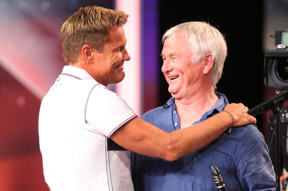 "Das Supertalent": Ein Wiedersehen nach 35 Jahren: Unverhofft trifft Pop-Titan Dieter Bolhen in der Show auf seinen Entdecker und ersten Produzenten Rainer Felser. Ein Wiedersehen nach 35 Jahren: Unverhofft trifft Pop-Titan Dieter Bolhen in der Show auf seinen Entdecker und ersten Produzenten Rainer Felser.