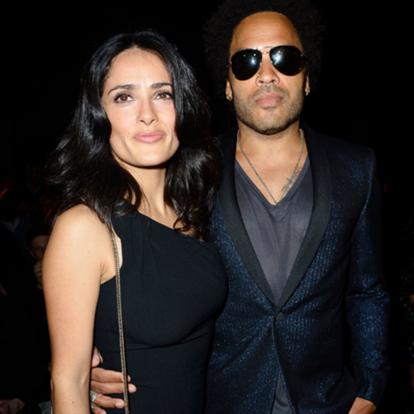 Salma Hayek y Lenny Kravitz: Schick bei Saint Laurent en el antiguo reino | GALA.de