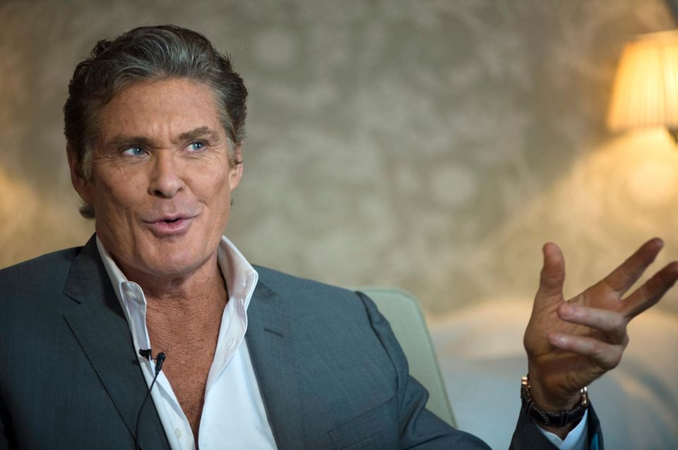 David Hasselhoff am 14. Januar bei einer PR-Veranstaltung zu "Hasselhoff - Eine schwedische Talkshow" in Stockholm.