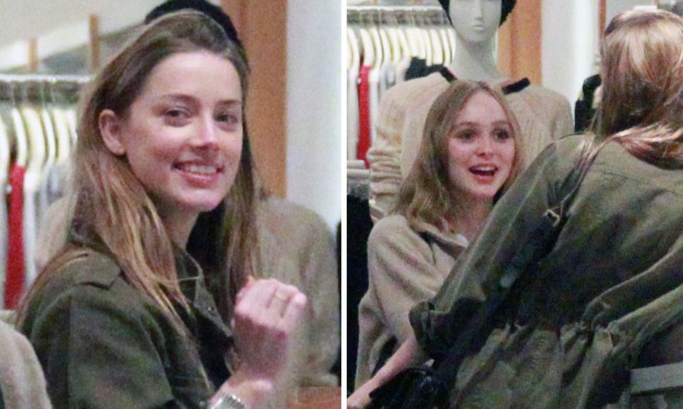 Amber Heard + LilyRose Depp Shoppen mit Stiefmutti GALA.de