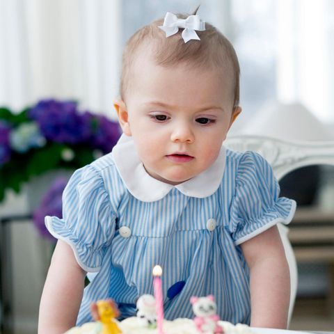Prinzessin Estelle an ihrem ersten Geburtstag am 23. Februar 2013.