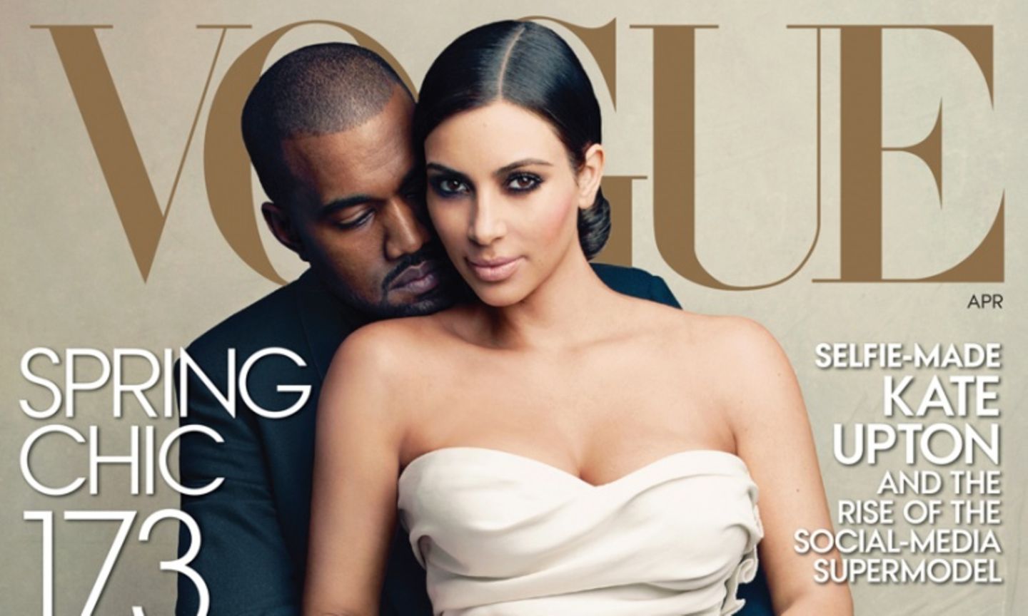 Kanye West und Kim Kardashian auf dem Cover der "Vogue"