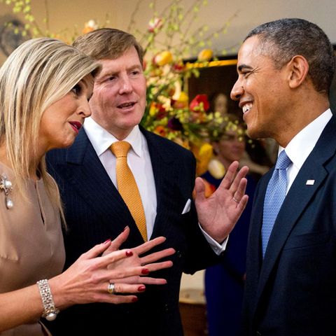 Königin Máxima, König Willem-Alexander, Präsident Barack Obama