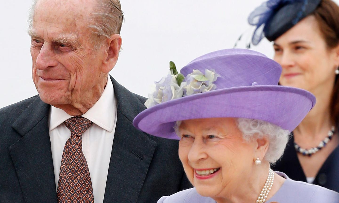 Prinz Philip und Queen Elizabeth sind für einen Tag in Italien.