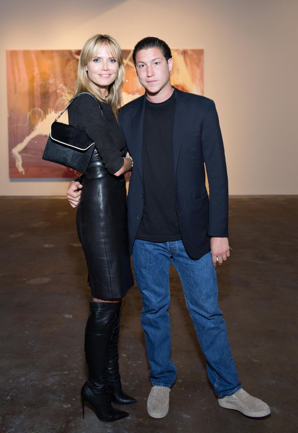 Heidi Klum: Bei der "Dallas Art Fair" entsteht das erste offizielle Foto von Heidi Klum und Vito Schnabel. Heidi Klum und Vito Schnabel bei der "Dallas Art Fair"