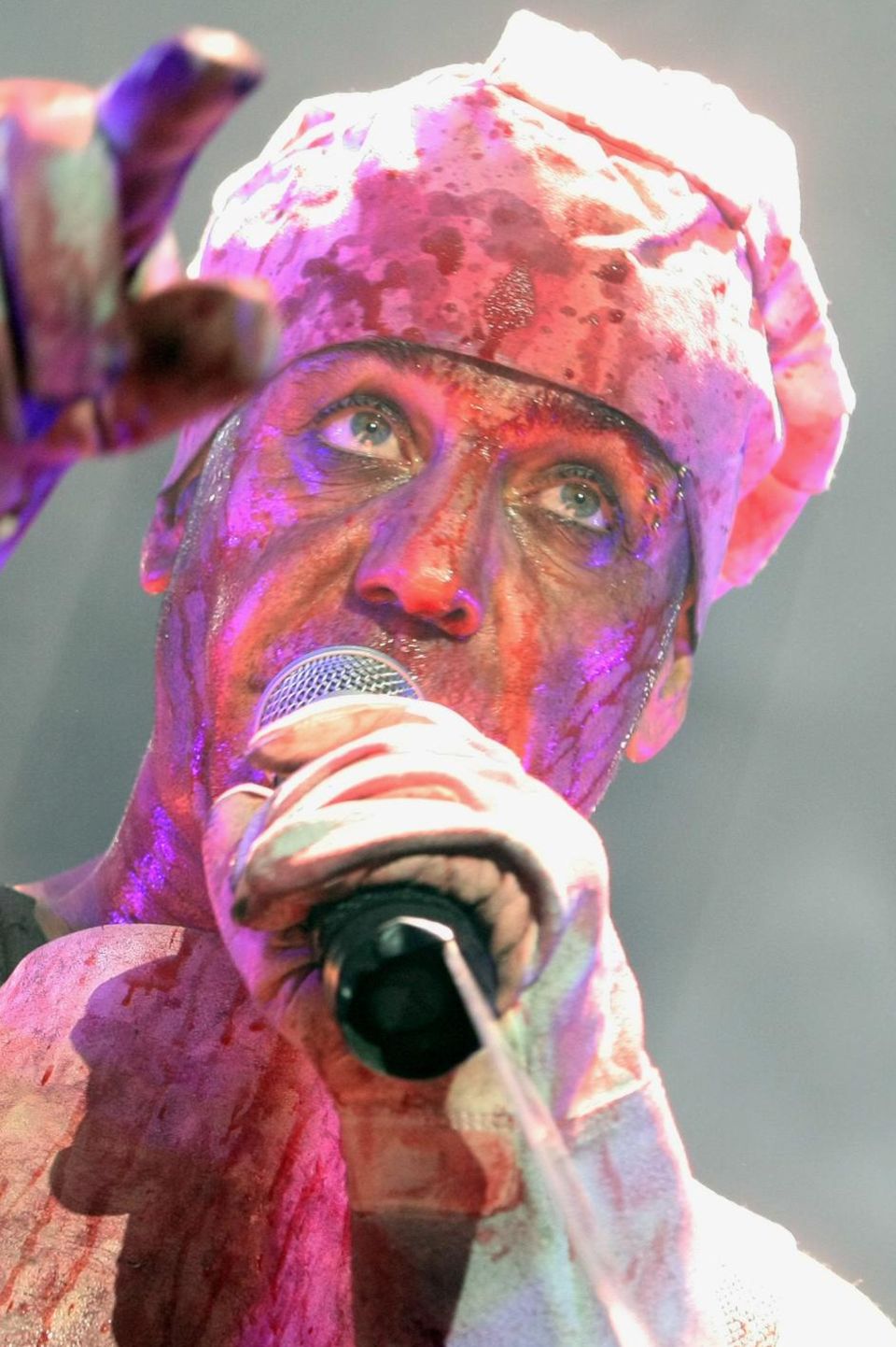 Till Lindemann bei eienm Auftritt von "Rammstein"