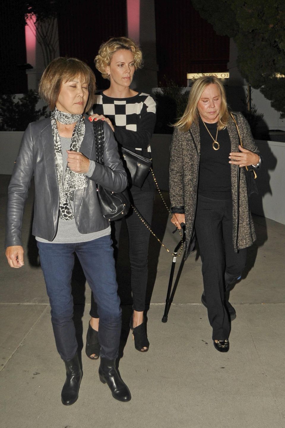 Charlize Theron nimmt Mama Gerda und eine Begleitung mit auf ihren Ausflug mit Sean Penn. Charlize Theron nimmt Mama Gerda und eine Begleitung mit auf ihren Ausflug mit Sean Penn.