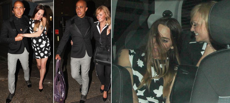 Victoria Beckham: Perfekter Gentleman: Emma Buntons Verlobter Jade Jones half Mel C ins Auto und trug dann die Tasche seiner Liebsten. Im Auto hatten die beiden Damen noch viel zu lachen. Perfekter Gentleman: Emma Buntons Verlobter Jade Jones half Mel C ins Auto und trug dann die Tasche seiner Liebsten. Im Auto hatten die beiden Damen noch viel zu lachen.
