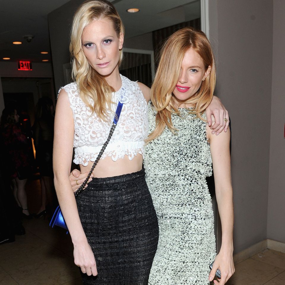 Poppy Delevingne + Sienna Miller