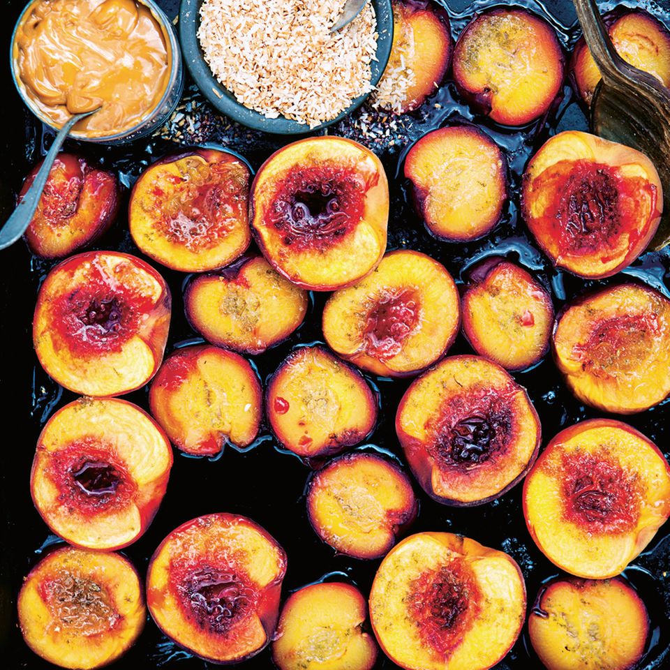 Obstschnitten Auf Dem Blech