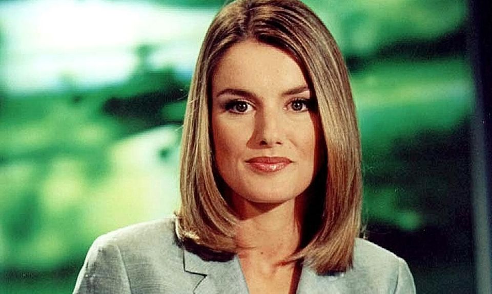 Letizia Ortiz Rocasolano als TV-Journlistin im Jahr 2000.