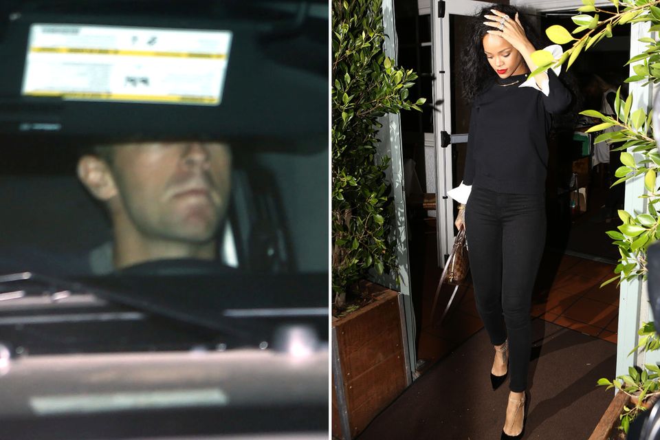 Chris Martin und Rihanna verlassen getrennt voneinander das italienische Restaurant in Santa Monica, in dem sie zwei Stunden gemeinsam verbracht haben.