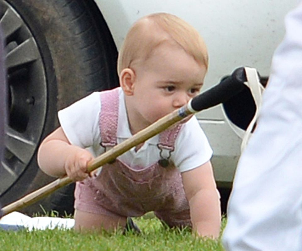 Prinz William: Ob Prinz George nach seinem Vater kommt? Bisher sieht man ihn noch beidhändig nach Plüschtieren greifen und mit der rechten Hand am Poloschläger. Ob Prinz George nach seinem Vater kommt? Bisher sieht man ihn noch beidhändig nach Plüschtieren greifen und mit der rechten Hand am Poloschläger.