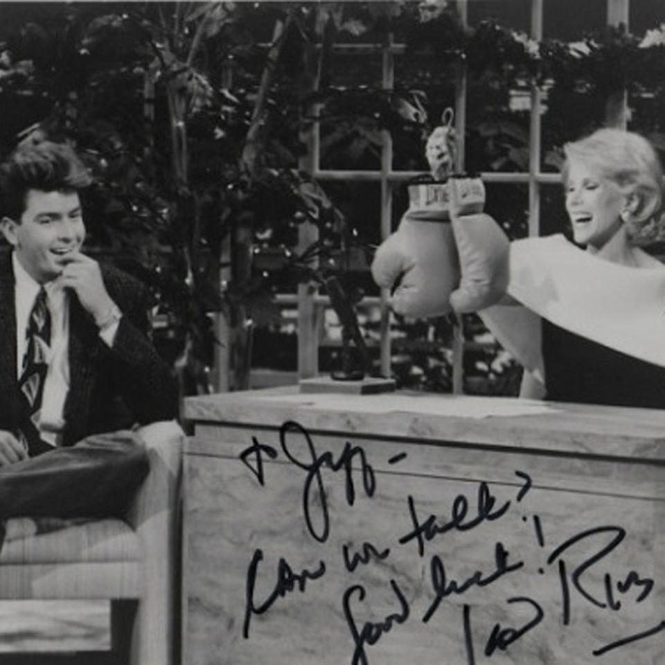 Charlie Sheen + Joan Rivers