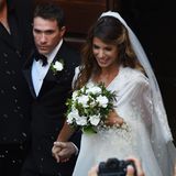 Frisch verheiratet: Elisabetta Canalis und Brian Perri geben sich auf Sardinien das Jawort.