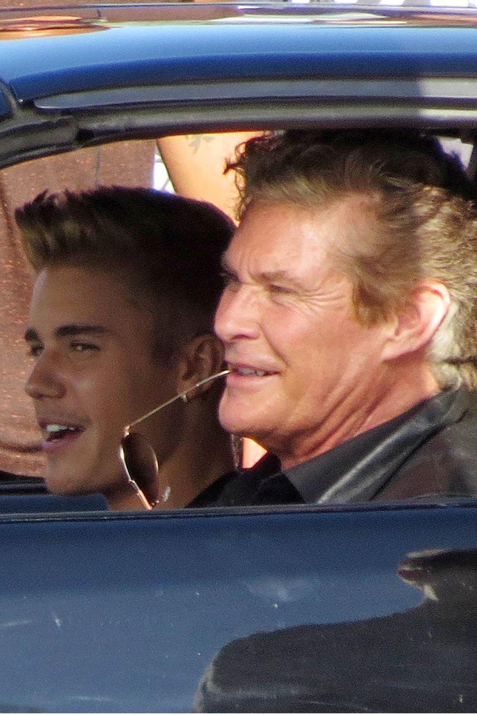 Justin Bieber, David Hasselhoff Justin Bieber, David Hasselhoff