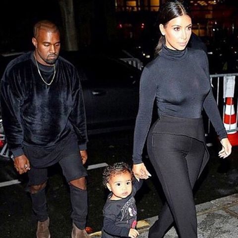 Kanye West, Kim Kardashian + North West