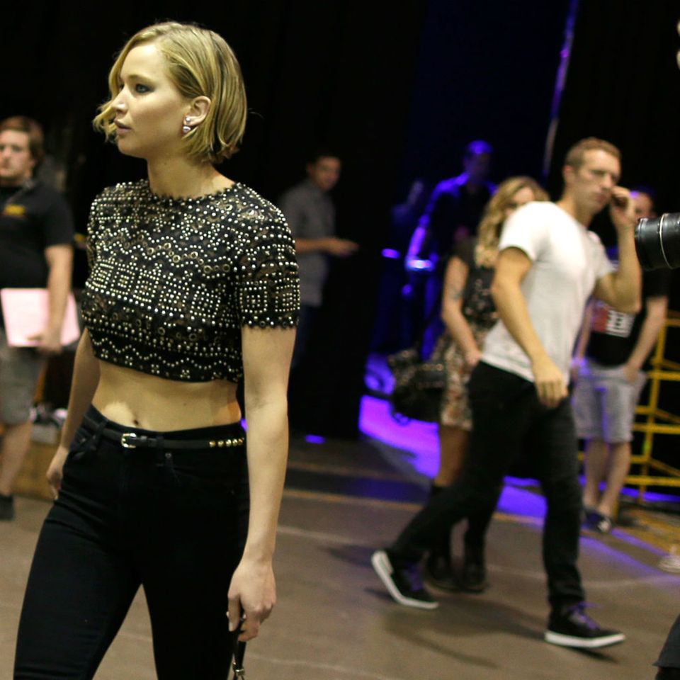 Jennifer Lawrence + Chris Martin