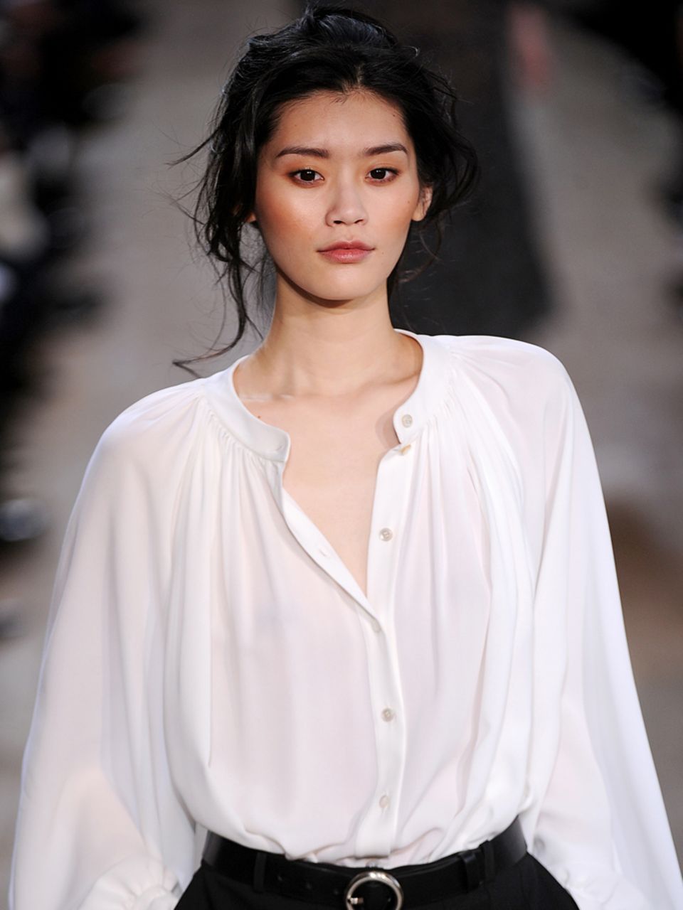 Top-Model Ming Xi wurde für die Herbst/Winter-Shows bei Zac Posen, Chanel, Michael Kors und Akris gebucht