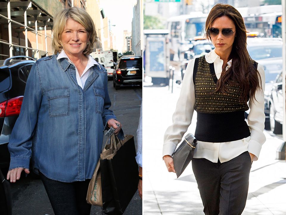 Diese zwei Damen dürften nicht begeistert sein: Für Moderatorin Martha Stewart (li.) ist Gwyneth Paltrow längst eine Konkurrentin, für Victoria Beckham (re.) könnte es noch eine werden.