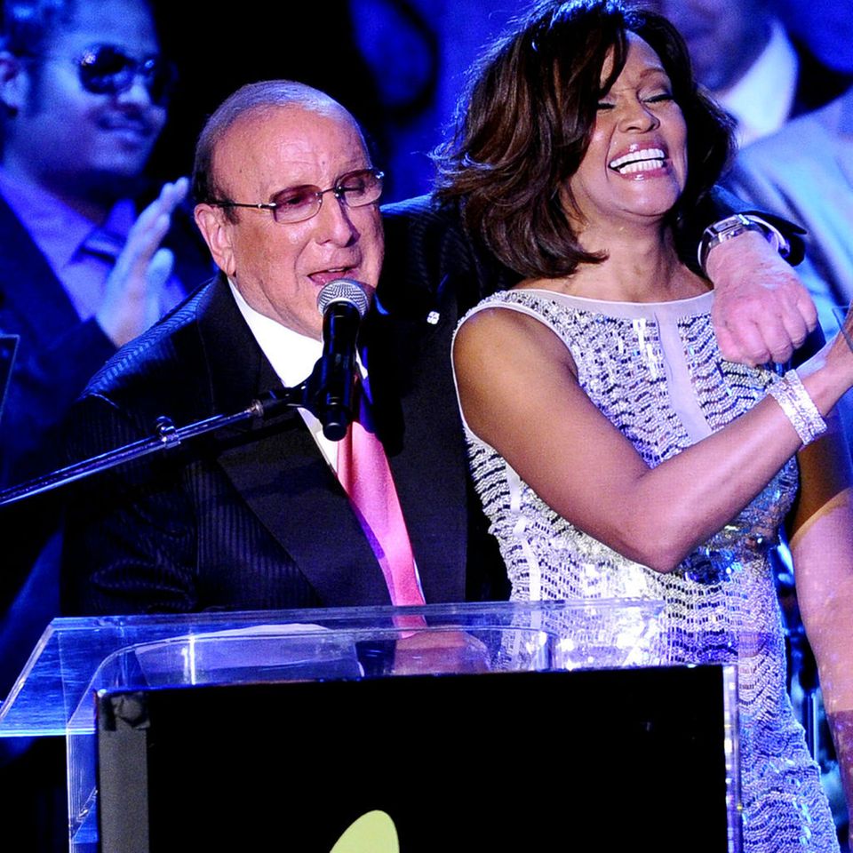 Clive Davis + Whitney Houston Clive Davis + Whitney Houston