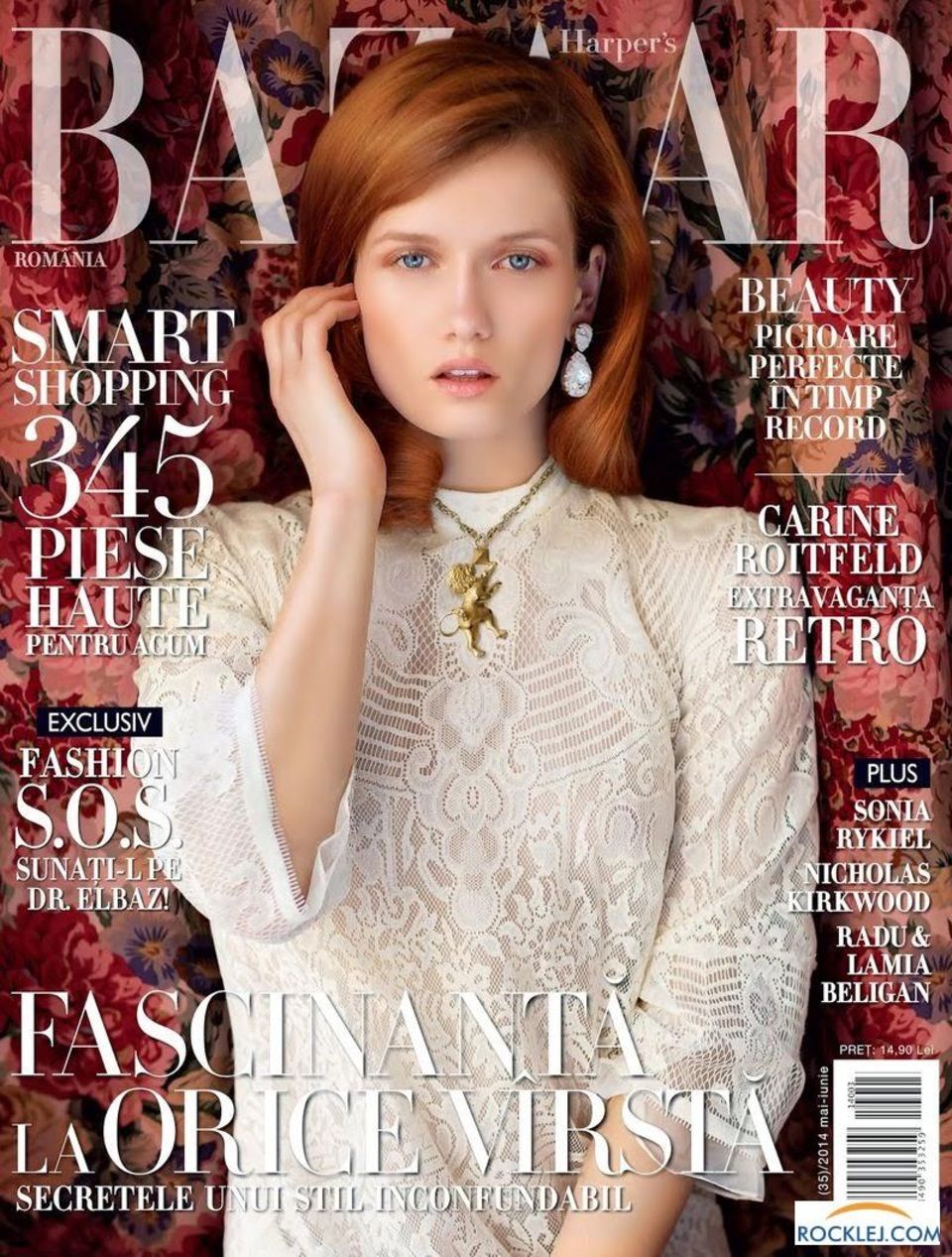 Katerina Netolicka auf dem Cover der "Harper's Bazaar"