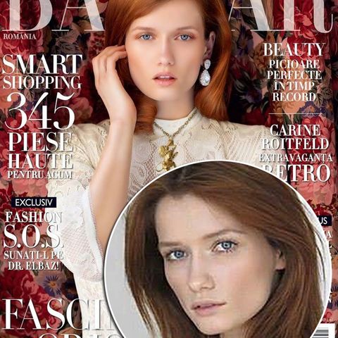Katernia Netolicka auf dem Cover der "Harper's Bazaar"