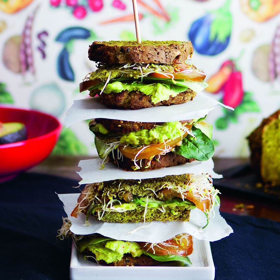 Grünes Sandwich