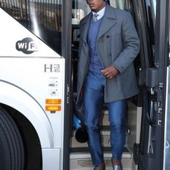 Aber auch außerhalb des Spielfeldes und ohne Nummer-1-Trikot macht Cameron Newton eine tolle Figur. Seinem Superstar-Image kommt er dabei in schicken Anzügen nach. Mehr davon!