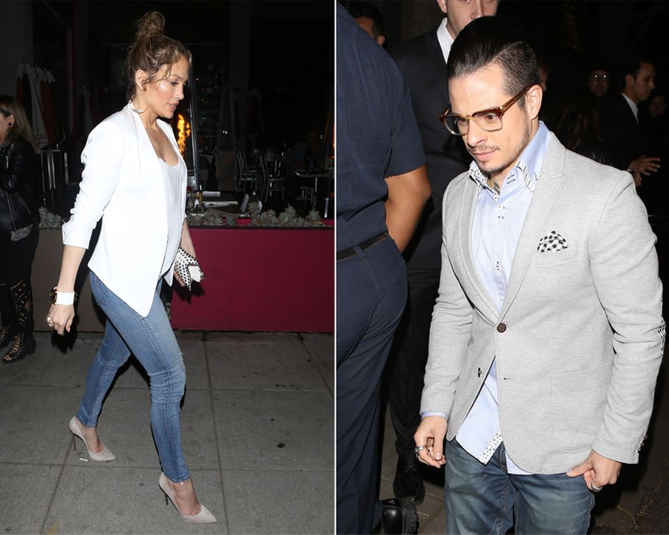 Jennifer Lopez: Jennifer Lopez und Casper Smart besuchen zusammen ein Restaurant in Hollywood. Jennifer Lopez und Casper Smart besuchen zusammen ein Restaurant in Hollywood.
