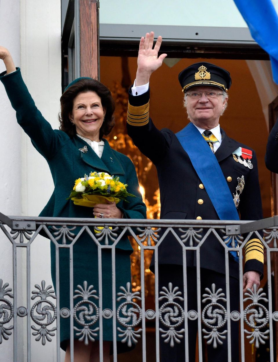Prinzessin Madeleine: Königin Silvia und König Carl XVI. Gustaf - hier bei einem Staatsbesuch im März 2015 in Finnland - freuen sich auf ihr drittes Enkelkind. Königin Silvia und König Carl XVI. Gustaf - hier bei einem Staatsbesuch im März 2015 in Finnland - freuen sich auf ihr drittes Enkelkind.