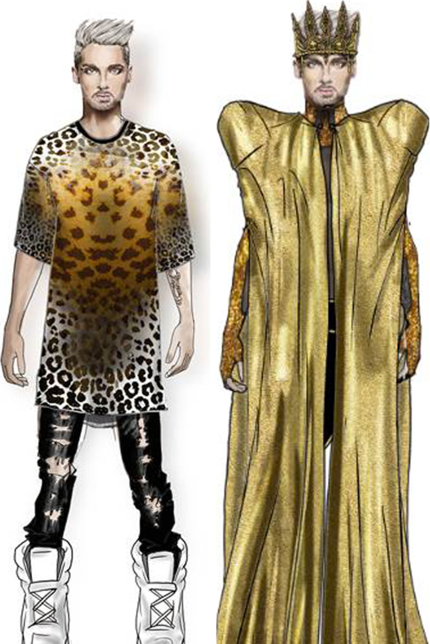 Bill Kaulitz: Er entwirft sich seine Outfits selbst 